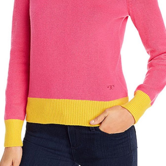 Tory Burch Color-Blocked Cashmere Sweater - Picture 3 of 3